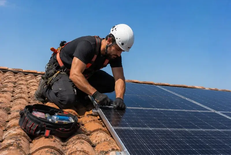 Maintenance et monitoring de panneaux solaires à la Chapelle-Pouilloux